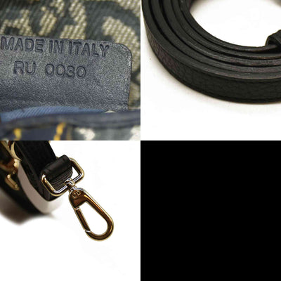 Christian Dior  Monogram Saddle Bag Blue