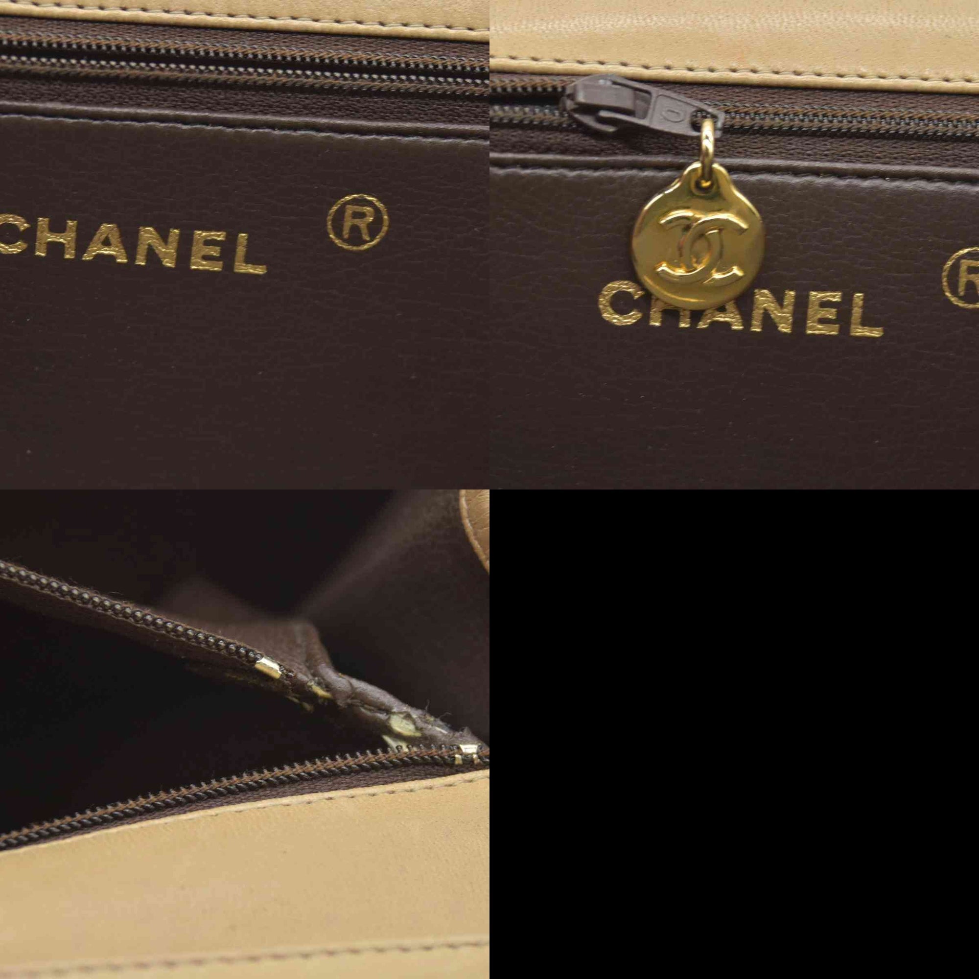 $3350 Chanel Timeless Classic Quilted Single Flap with 24K GHW Beige 10019185