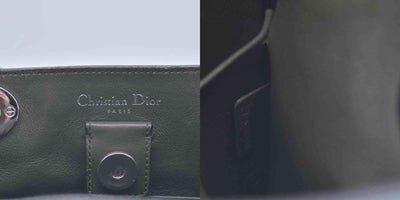 $3200 CHRISTIAN DIOR Lady Dior Medium Leather Tote Sky Blue CONSIGNMENT 10021442