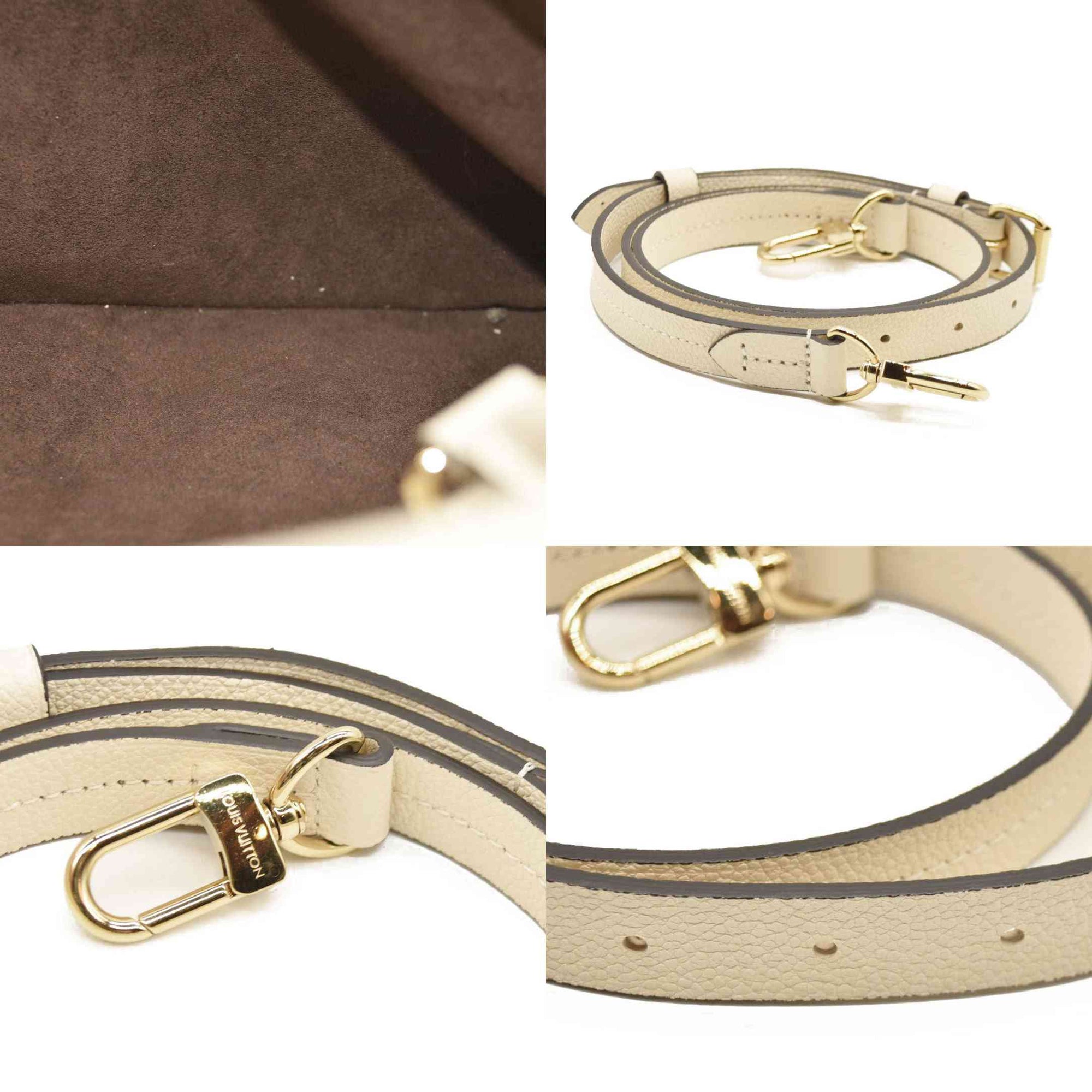 LOUIS VUITTON Trianon PM Monogram Emprreinte Handbag Creme