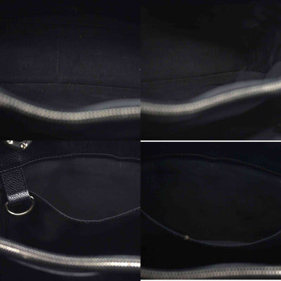 AUCTION $2900 Chanel  Caviar Quilted Grand Shopping Tote GST Black Silver Hardware 2008