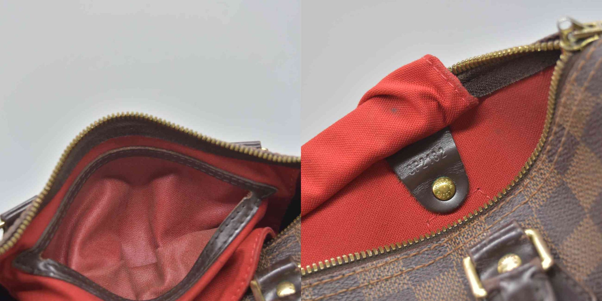 $2040 2012 Louis Vuitton Bandouliere Speedy 30 Damier Ebene SP2182