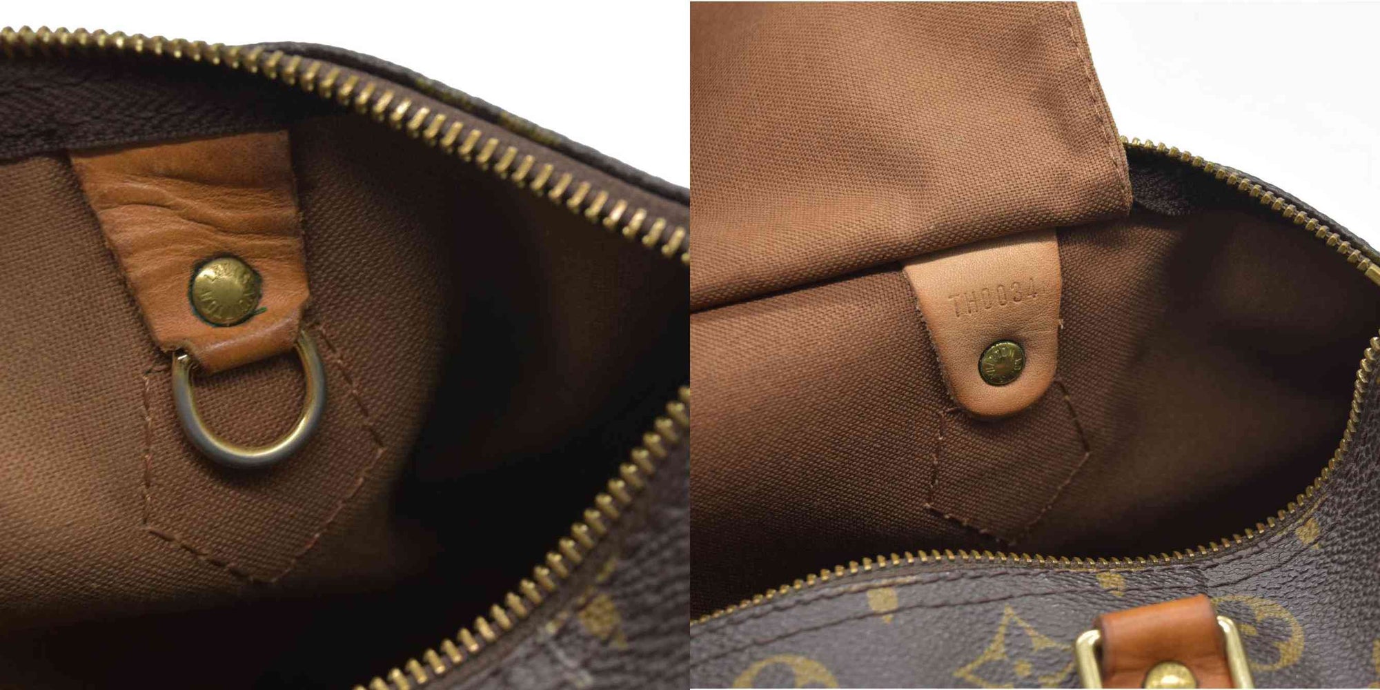 $1700 Louis Vuitton Monogram Speedy 35 TH0034