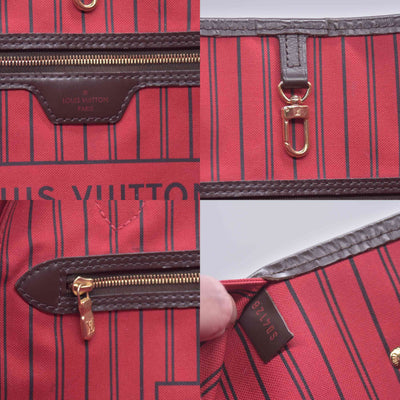$2310 2018 Louis Vuitton Damier Ebene Neverfull GM with Pouch SD4128 10021108