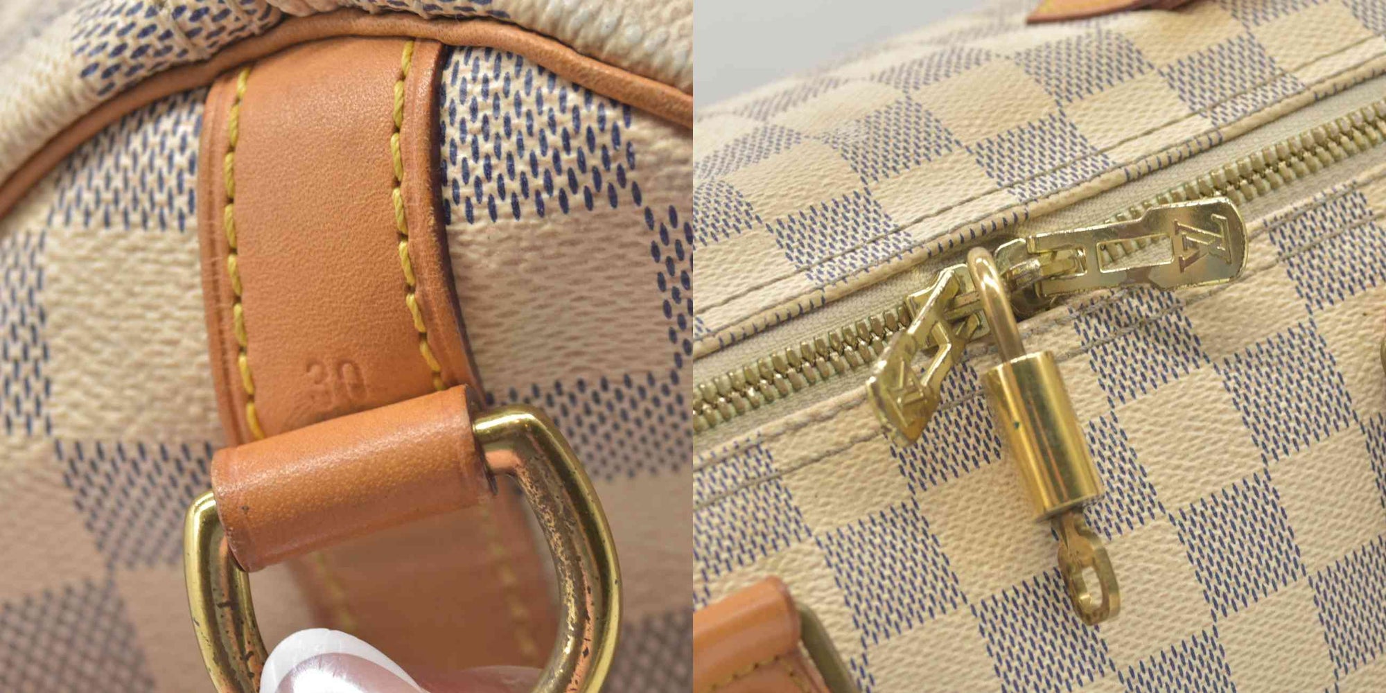 $1980 2015 Louis Vuitton Damier Azur Speedy Bandouliere 30 SP1105