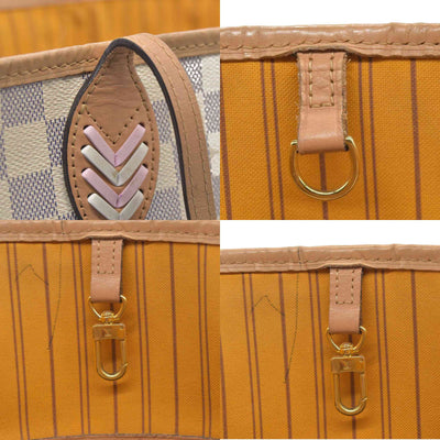 $2030 Louis Vuitton Damier Azur Braided Neverfull MM