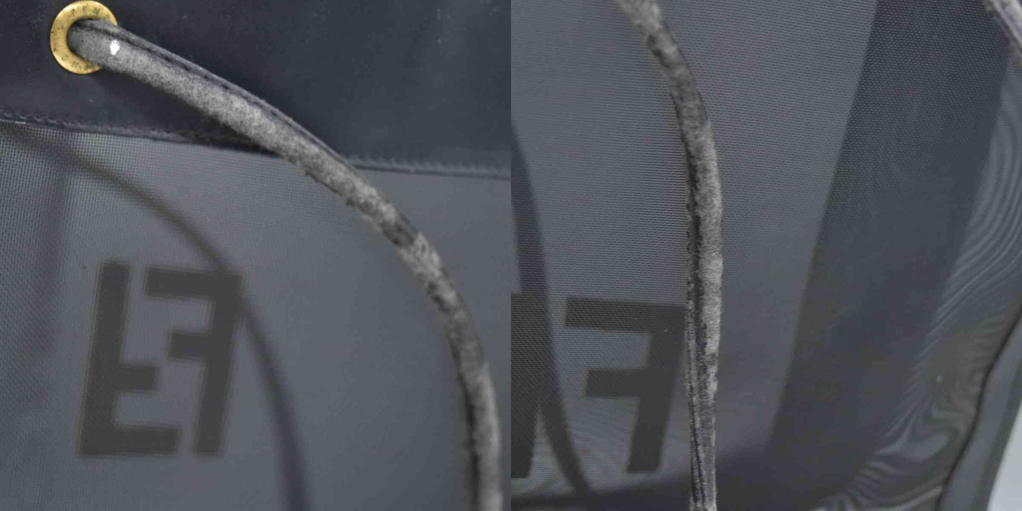 $1650 FENDI Zucca FF Tote Mesh Black Tote 10020342