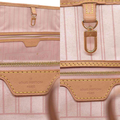 $2200 Louis Vuttion Damier Azur Neverfull GM SD4169 Rose Ballerine