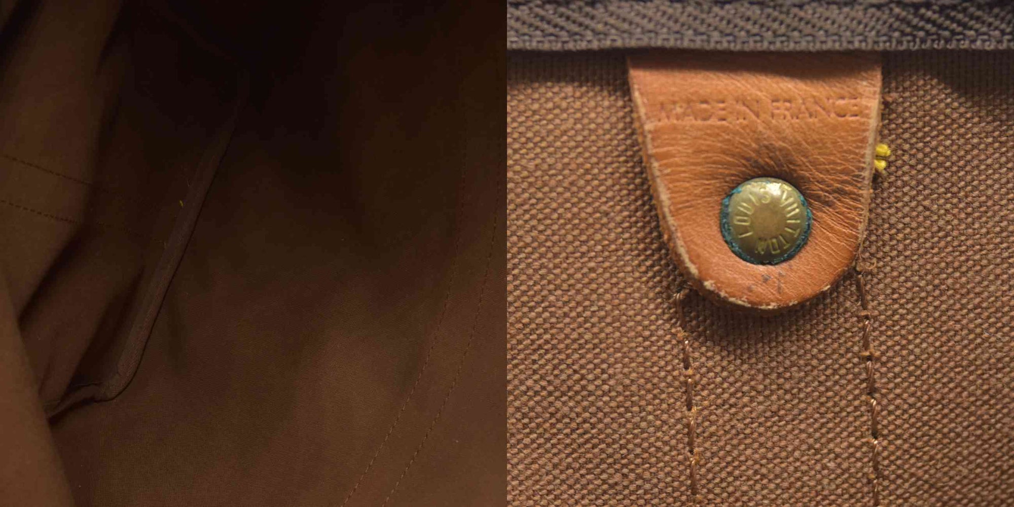 $2630 Louis Vuitton Keepall Bandouliere 50 Brown Monogram VI1920 1990