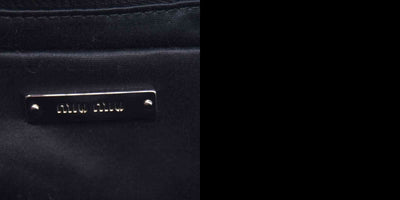 $1950 MIU MIU Leather Trimmed Matelasse Crystal Embellished Nylon Backpack