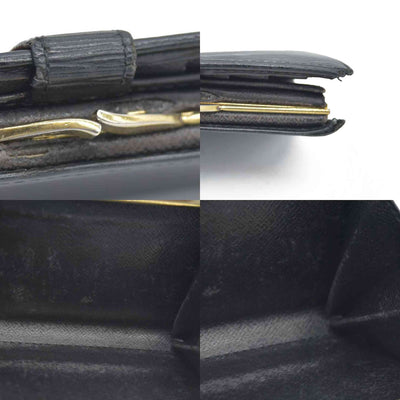 AUCTION $775 Louis Vuitton  Epi French Purse Wallet Black MI0080