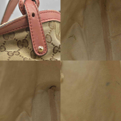 $1040 Gucci Monogram Medium Craft Tote Red