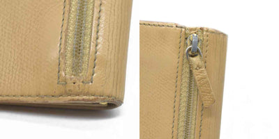 $875 Chanel Coco Button Coin Purse Beige