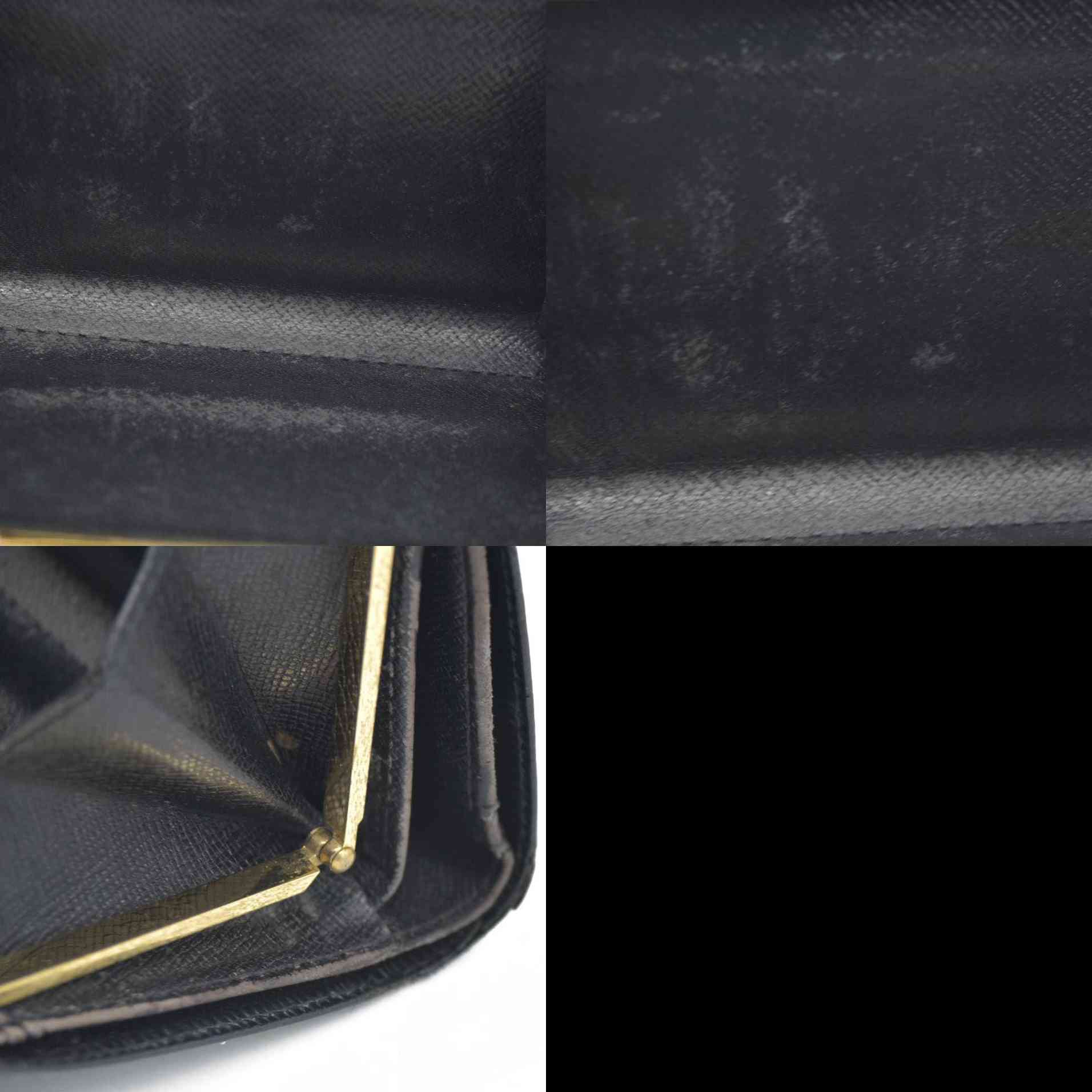 AUCTION $775 Louis Vuitton  Epi French Purse Wallet Black MI0080