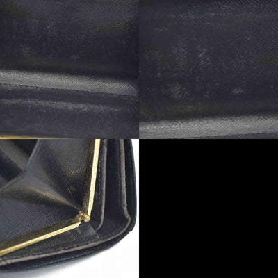 AUCTION $775 Louis Vuitton  Epi French Purse Wallet Black MI0080