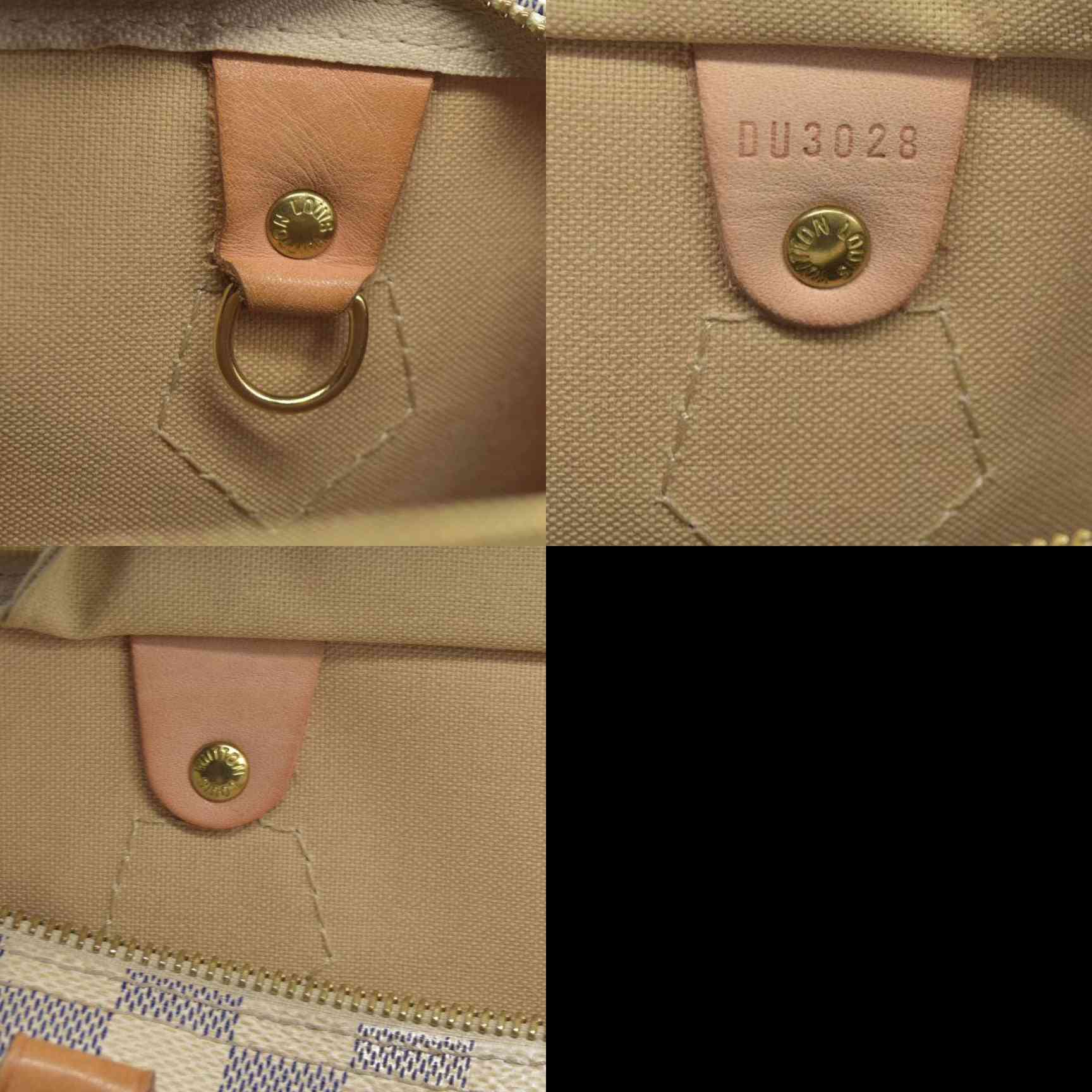 $1550 Louis Vuitton Damier Azur Speedy 30 DU3028 CONSIGNMENT