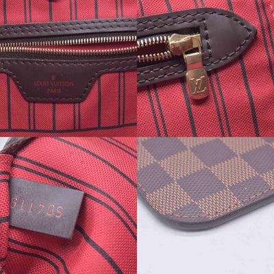$2310 USA 2019 Louis Vuitton Damier Ebene Neverfull GM with Pouch 10021271 SD4119