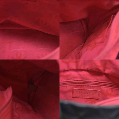 $2250 Chanel Tote Bag Cambon Line Black Lamb Skin 2870059