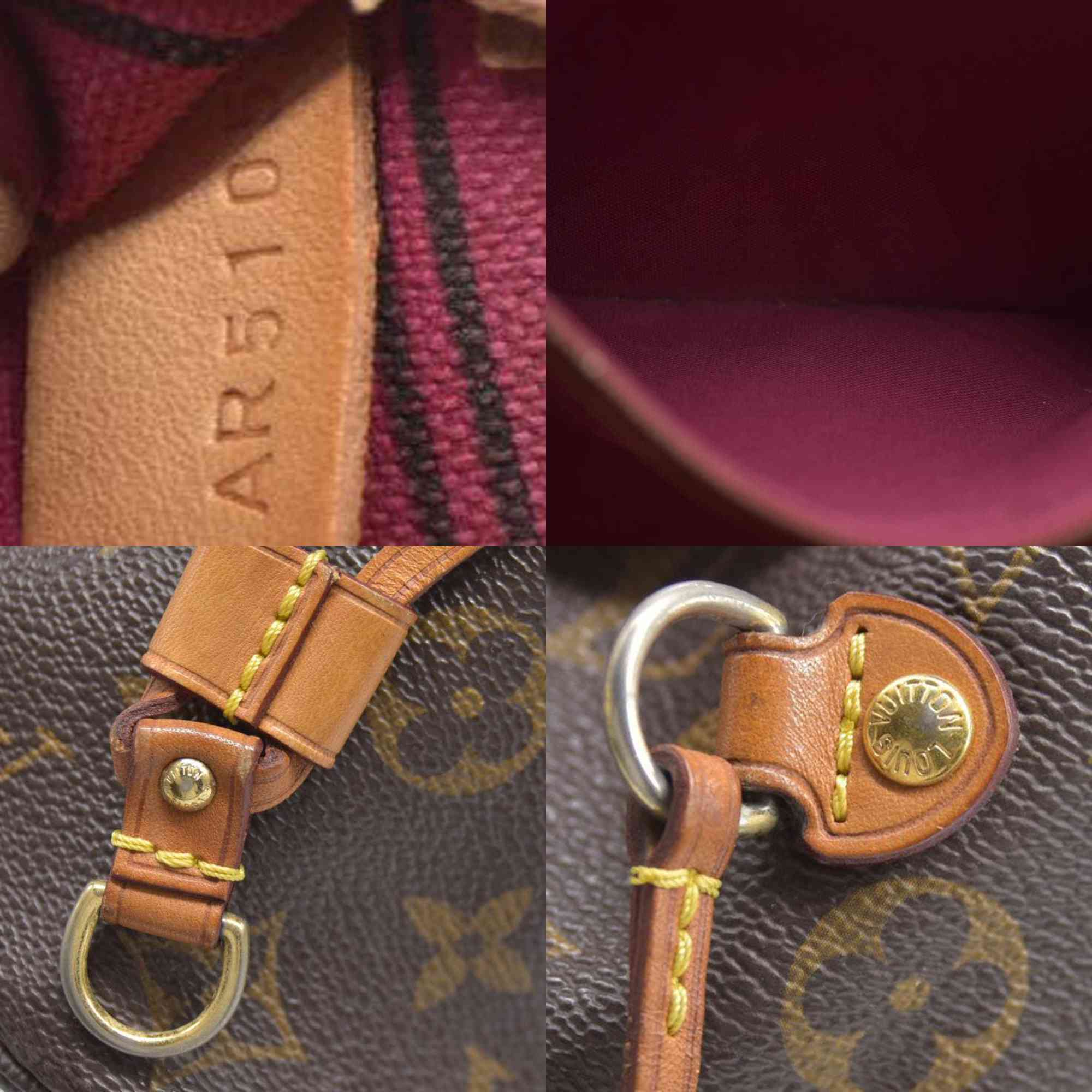 $2170 Louis Vuitton  Monogram Neo Neverfull MM Fuchsia AR5105