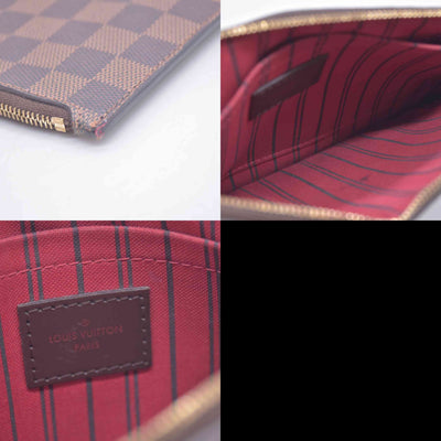 $2240 2018 Louis Vuitton Damier Ebene Neverfull MM with Pouch SD2168