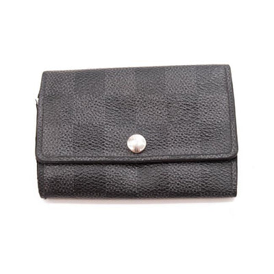 Louis Vuitton Black Damier Graphite Multicles 6 Key Holder Wallet