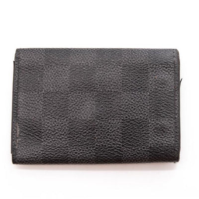 Louis Vuitton Black Damier Graphite Multicles 6 Key Holder Wallet