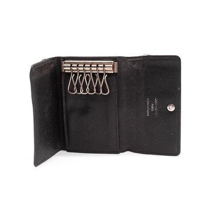 Louis Vuitton Black Damier Graphite Multicles 6 Key Holder Wallet