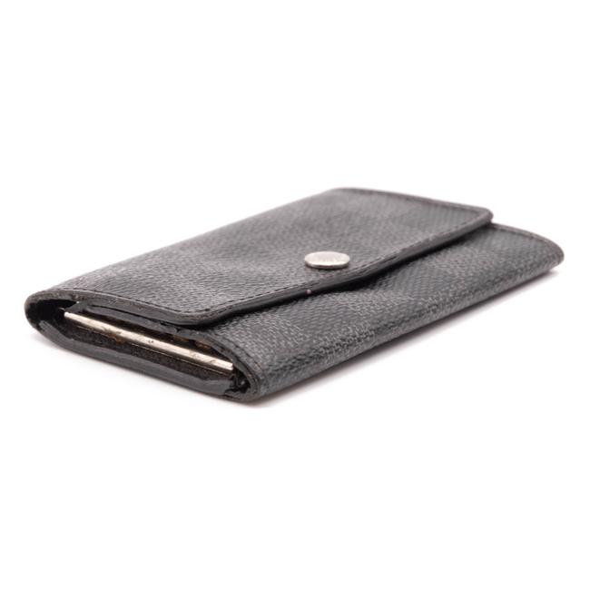Louis Vuitton Black Damier Graphite Multicles 6 Key Holder Wallet