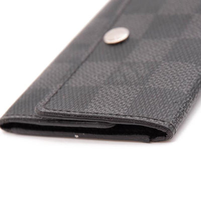 Louis Vuitton Black Damier Graphite Multicles 6 Key Holder Wallet