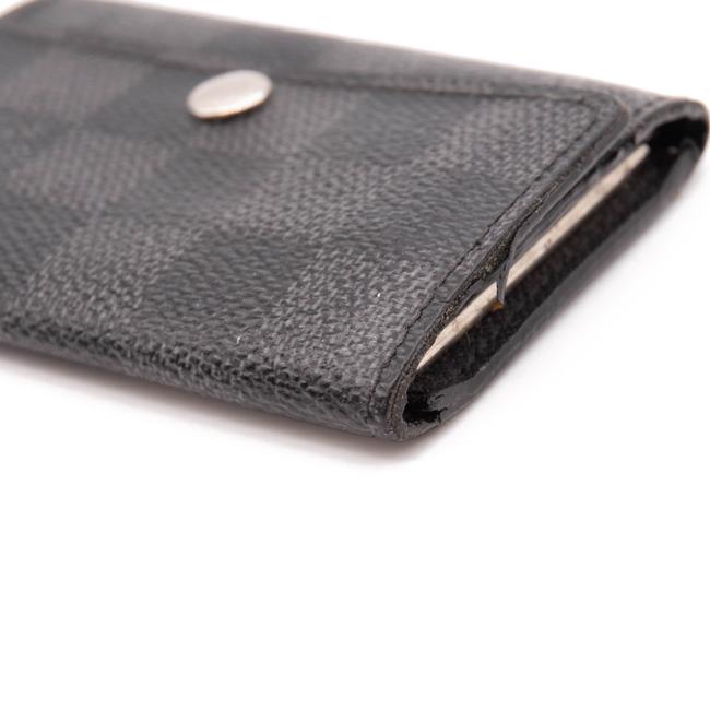 Louis Vuitton Black Damier Graphite Multicles 6 Key Holder Wallet