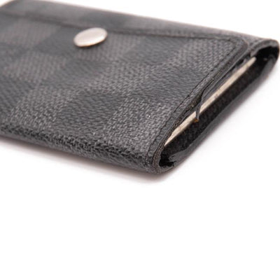Louis Vuitton Black Damier Graphite Multicles 6 Key Holder Wallet