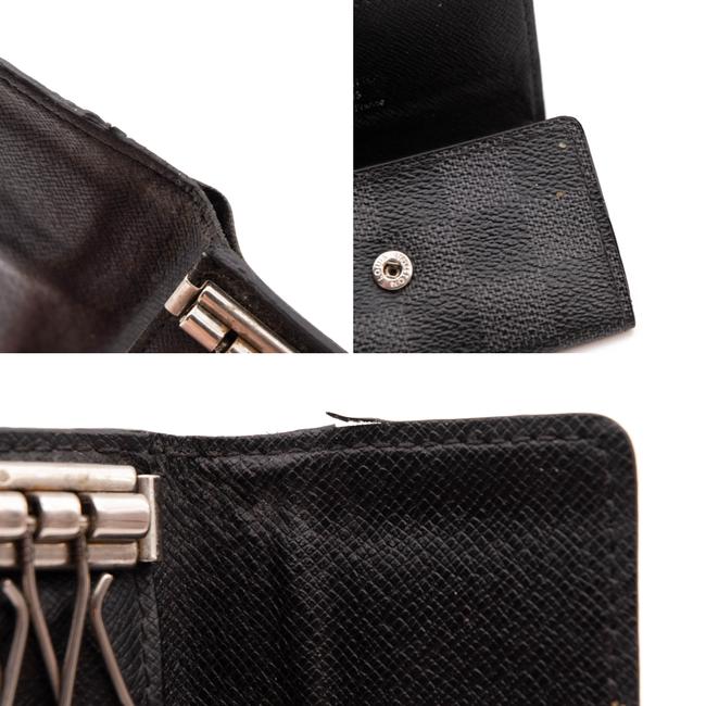 Louis Vuitton Black Damier Graphite Multicles 6 Key Holder Wallet