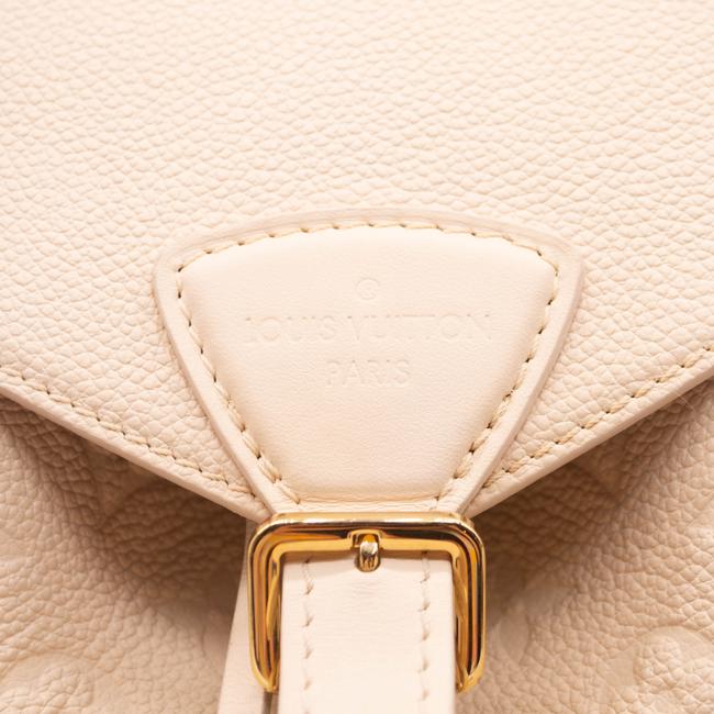 Louis Vuitton Montsouris New Creme White Monogram Empreinte Leather Backpack