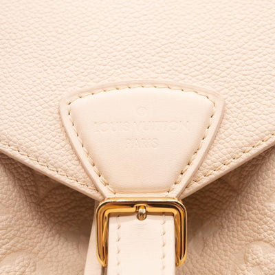 Louis Vuitton Montsouris New Creme White Monogram Empreinte Leather Backpack