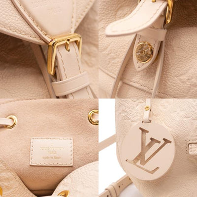 Louis Vuitton Montsouris New Creme White Monogram Empreinte Leather Backpack