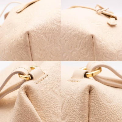 Louis Vuitton Montsouris New Creme White Monogram Empreinte Leather Backpack