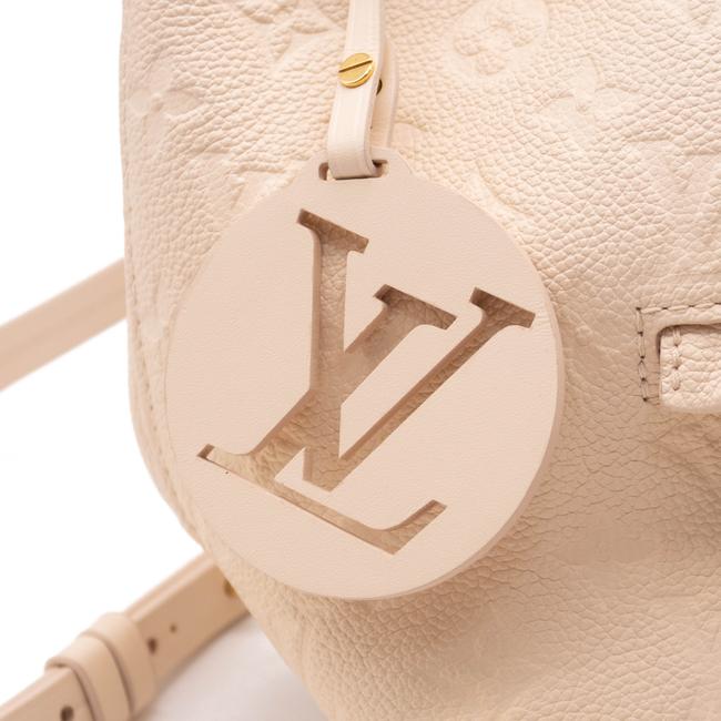 Louis Vuitton Montsouris New Creme White Monogram Empreinte Leather Backpack