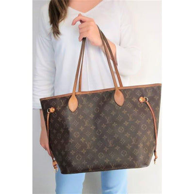 Louis Vuitton Neverfull Mm Brown Monogram Canvas Tote