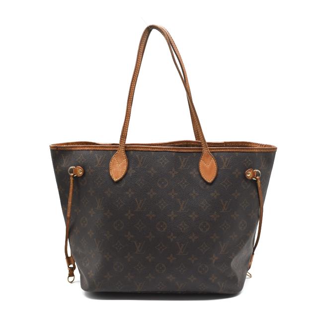 Louis Vuitton Neverfull Mm Brown Monogram Canvas Tote
