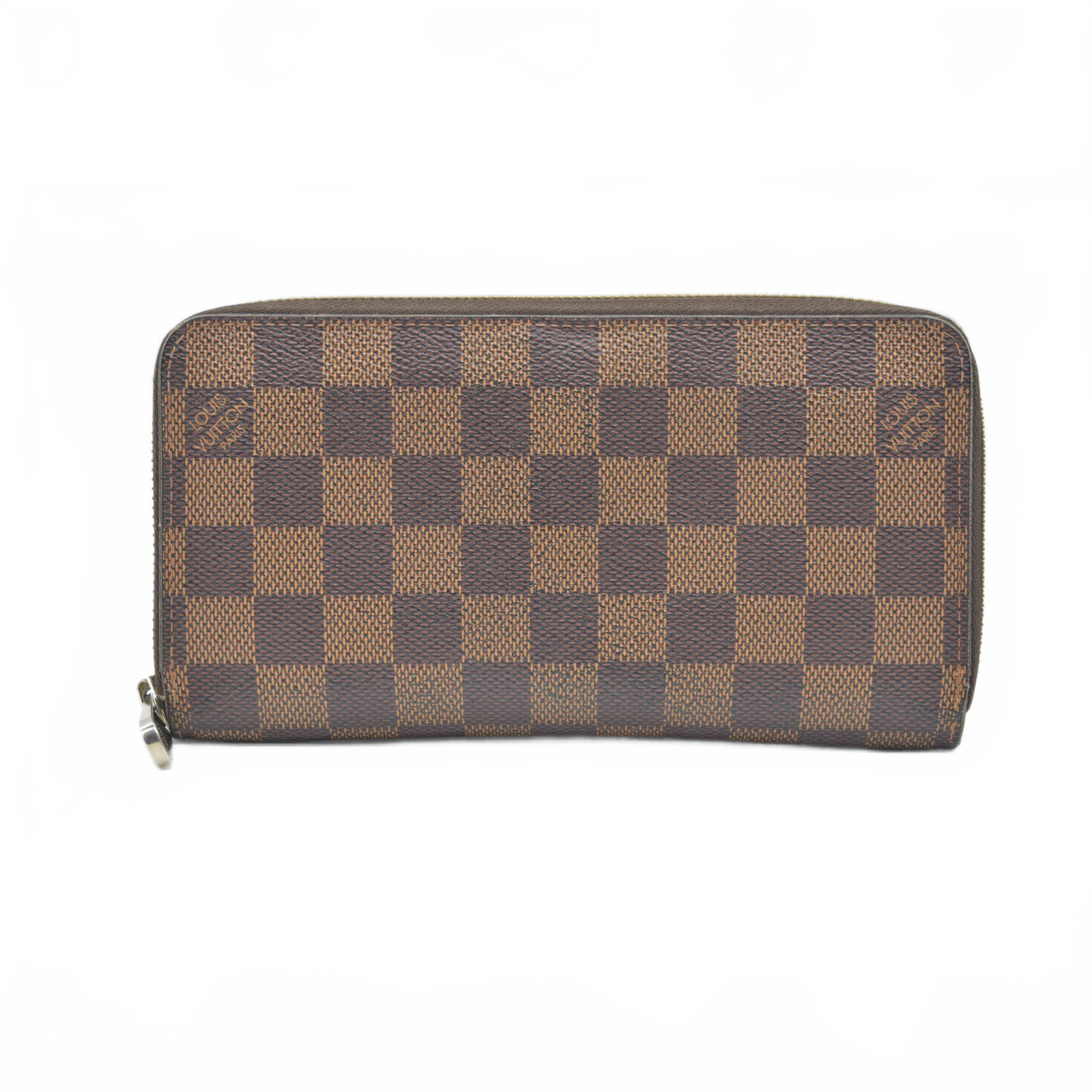 $915 2014 Louis Vuitton Damier Ebene Zippy Wallet CA3174