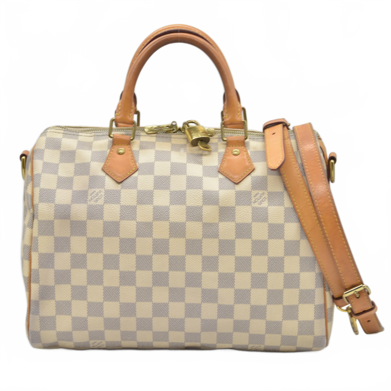 $1980 2015 Louis Vuitton Damier Azur Speedy Bandouliere 30 SP1105