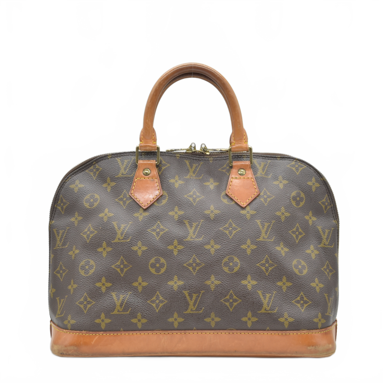$2090 1993 Louis Vuitton Alma PM Brown Monogram VI1913