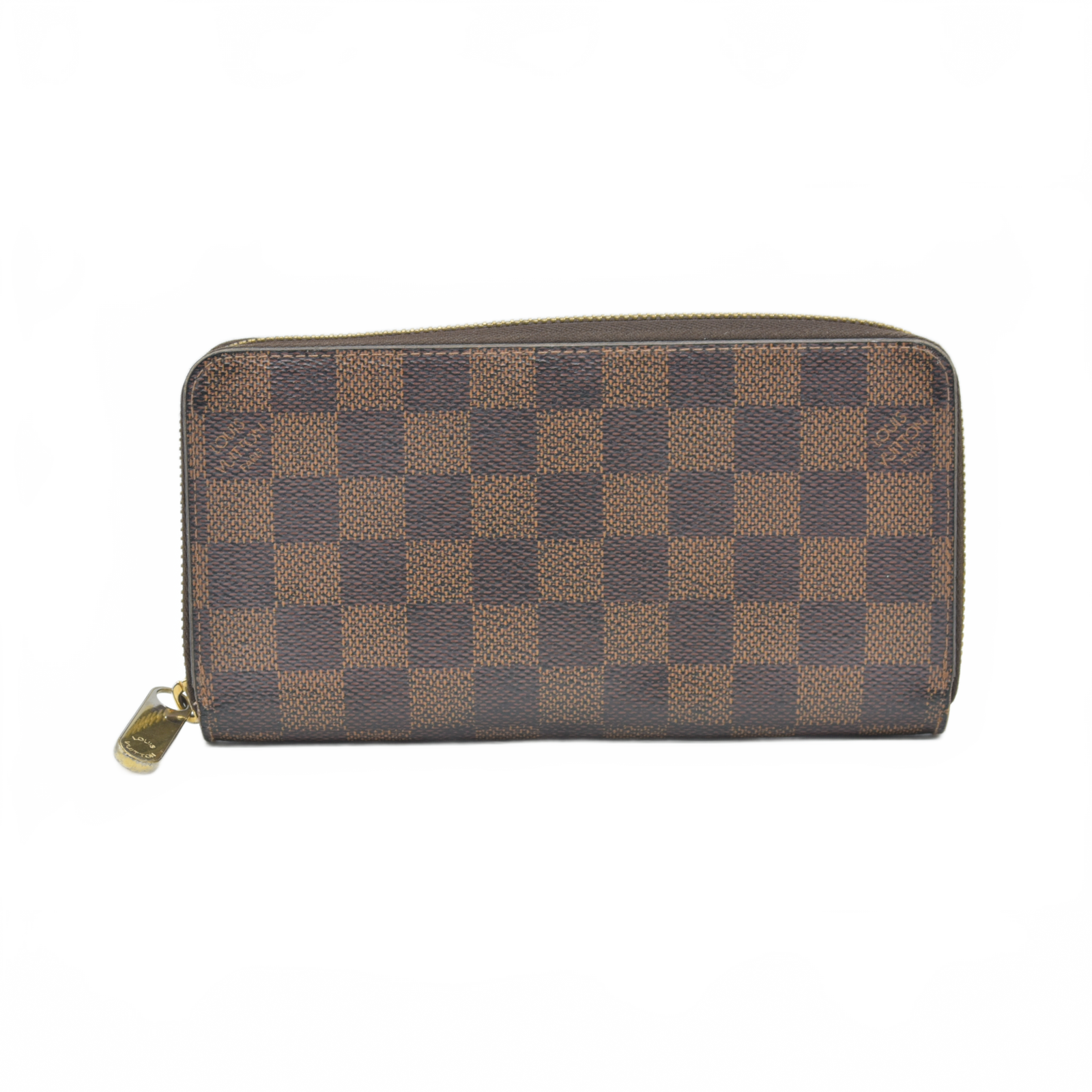 $915 2018 Louis Vuitton Damier Ebene Zippy Wallet GI0198