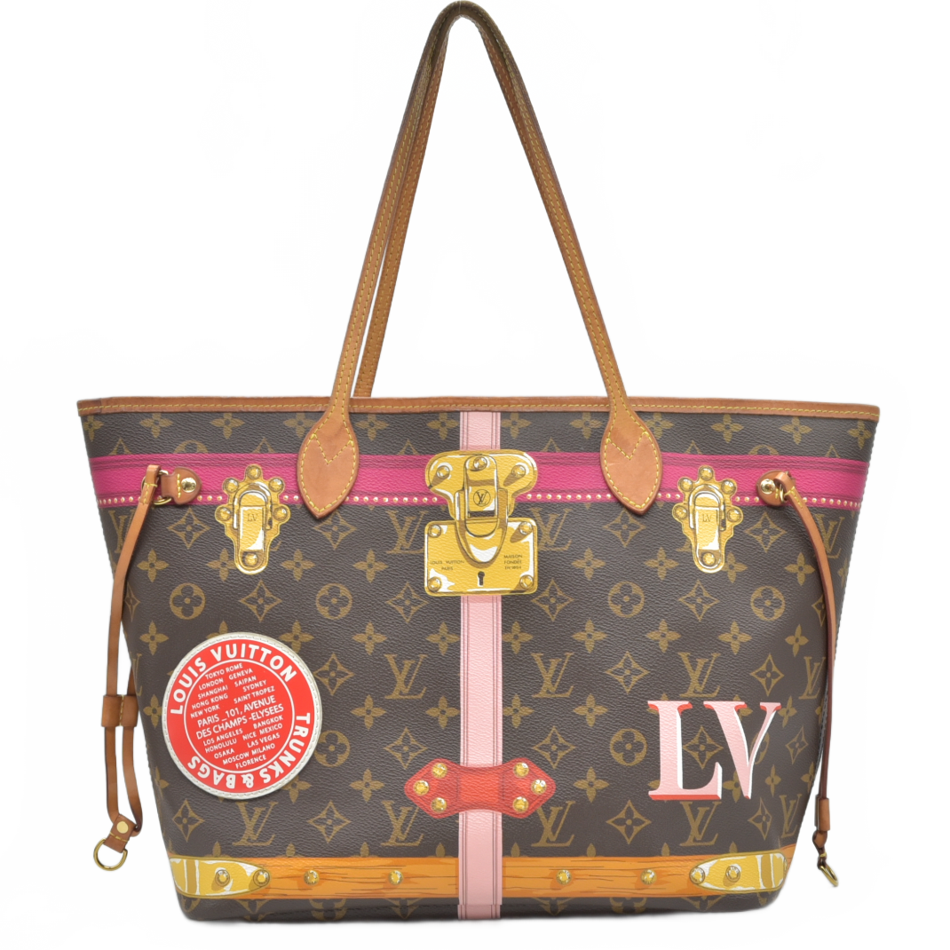 2018 $2170 Louis Vuitton  Monogram Summer Trunks Neo Neverfull MM GI2128