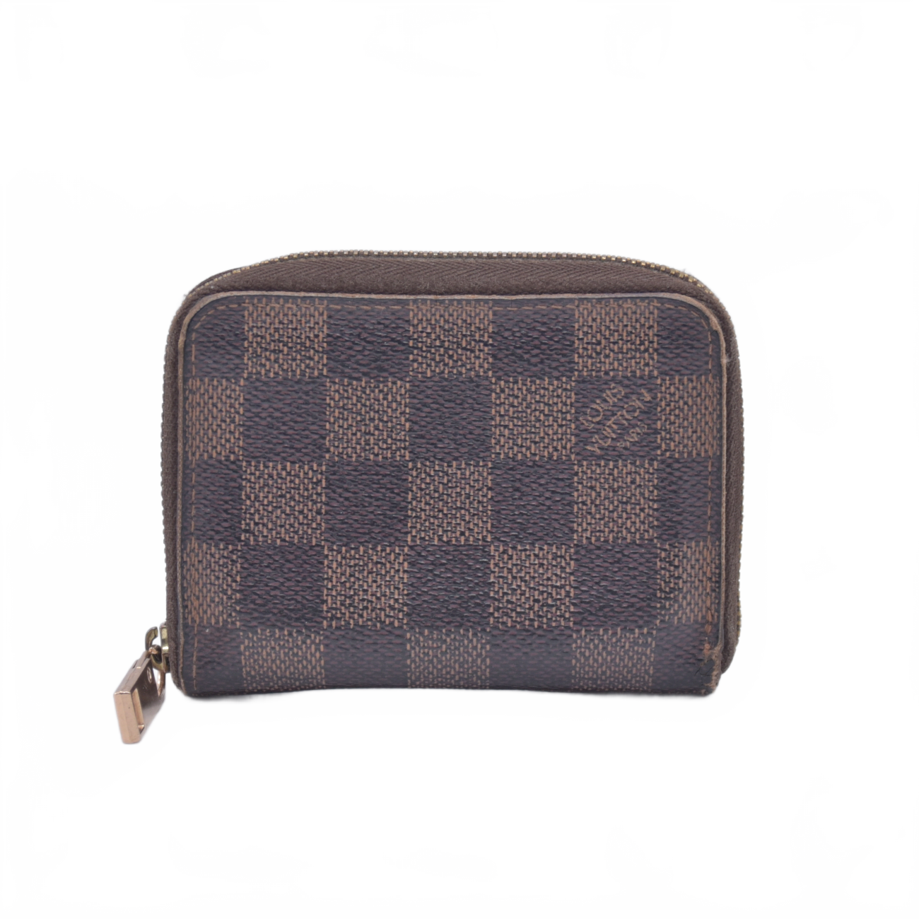 $560 2009 Louis Vuitton Damier Ebene Zippy Coin Purse CT0069