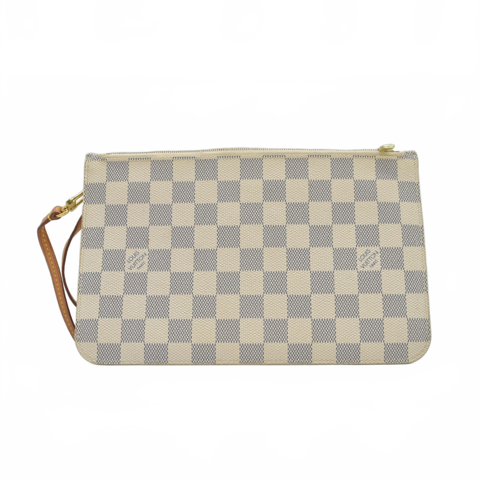 $600 Louis Vuitton Damier Azur Neverfull GM MM Tote Pochette AR1134
