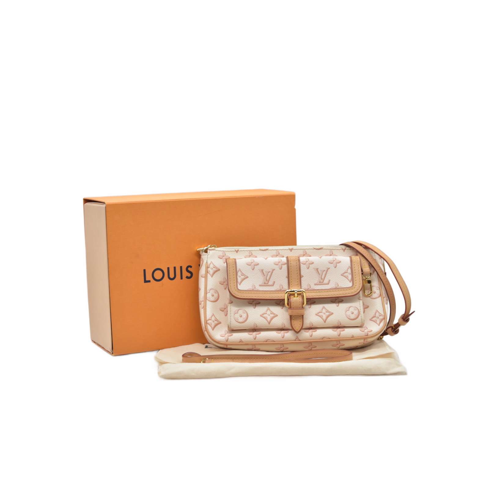 Louis Vuitton Monogram Fall For You Maxi Multi Pochette Accessories Beige Clair