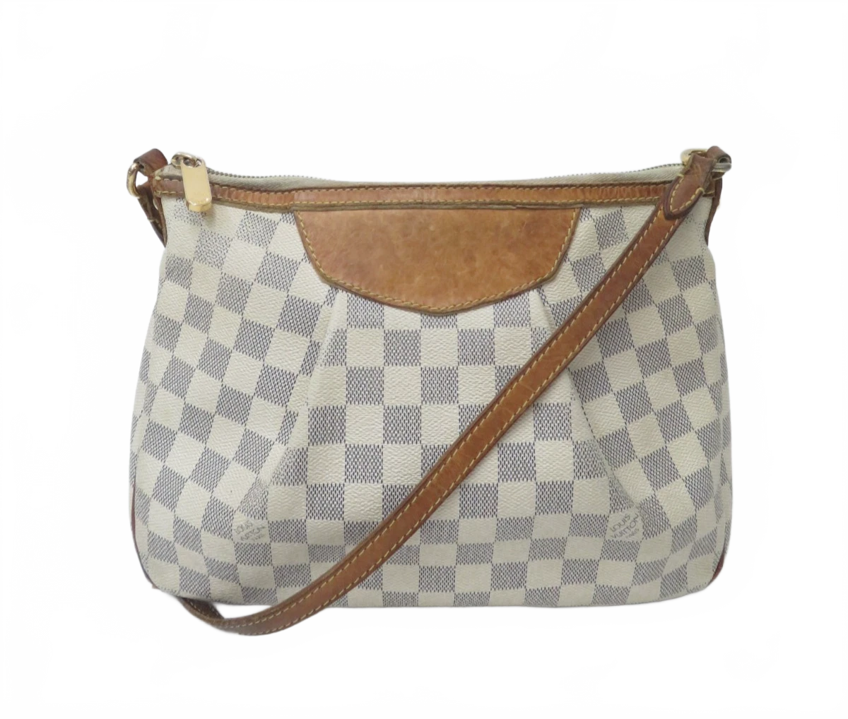 Authentic Louis Vuitton Damier Azur Siracusa PM Shoulder bag F#51011