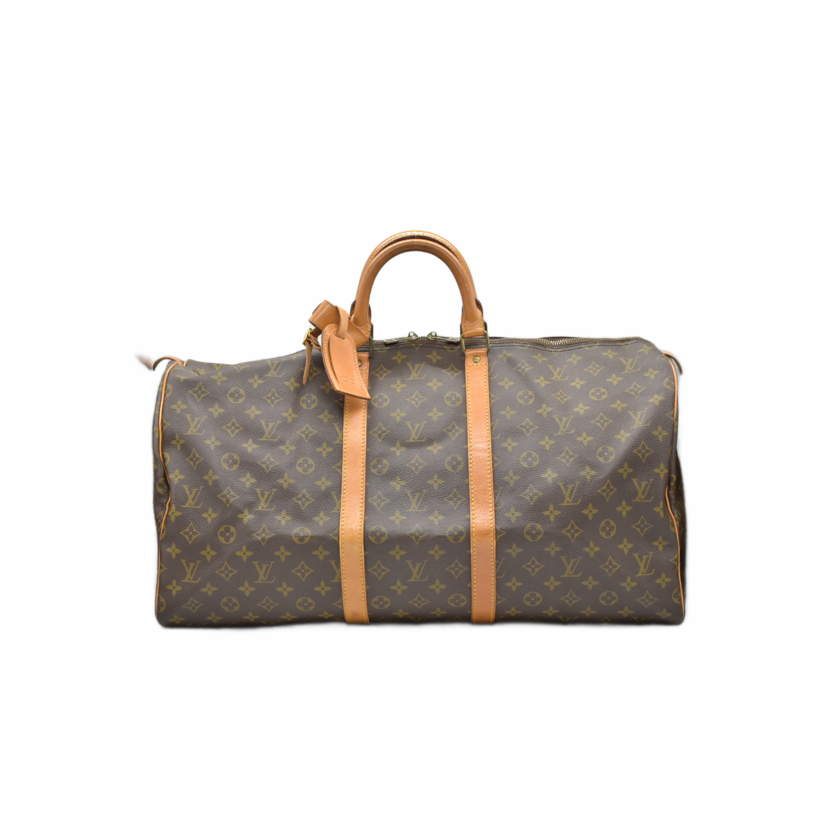 LOUIS VUITTON Monogram Keepall 55 Boston Bag 842SD