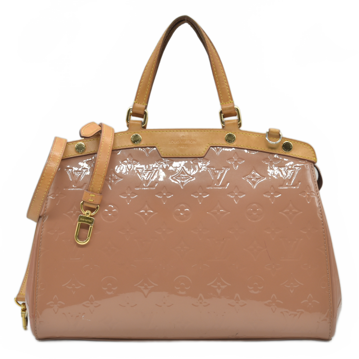 $2730 2013 Louis Vuitton Vernis Brea MM Rose Velours DR1113